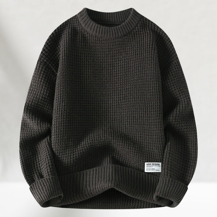 James - Strikket sweater med rund halsudskæring