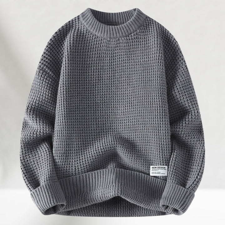 James - Strikket sweater med rund halsudskæring