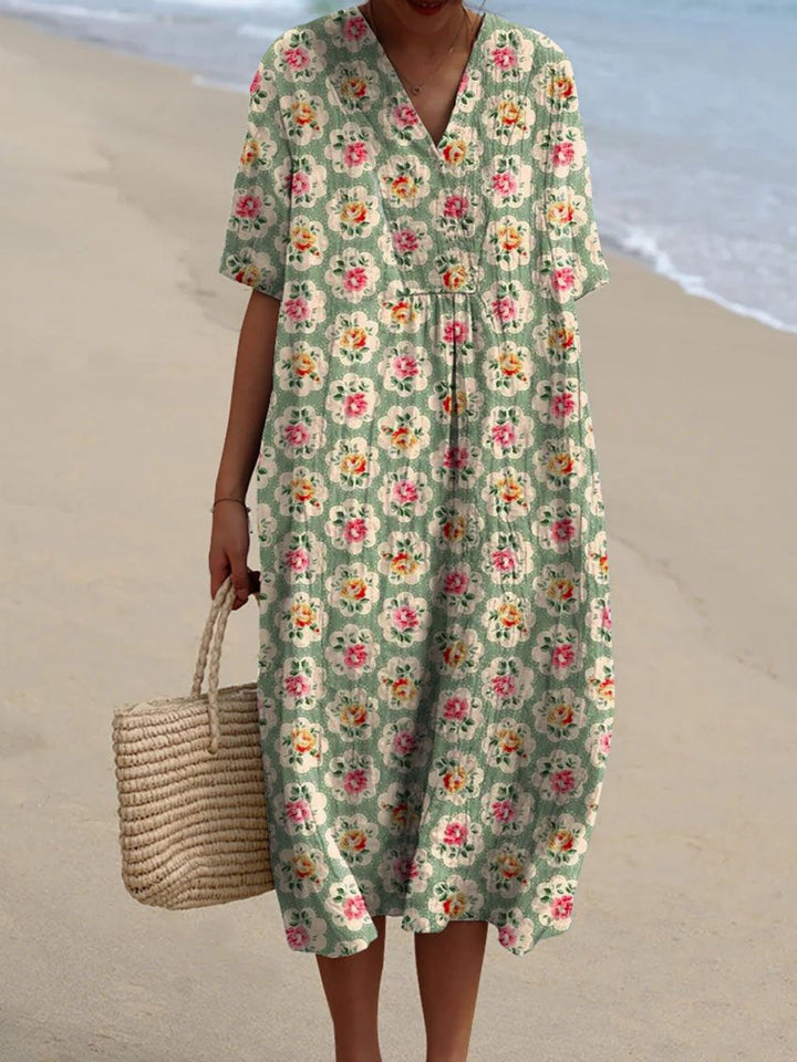 Maja | Vintage blomstret kjole - Limited Edition